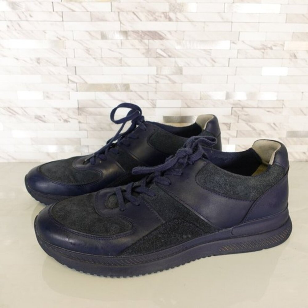 Navy Low Top Leather Sneakers‎ Blue 90s Minimalist Utility EVERLANE W 15 M 13